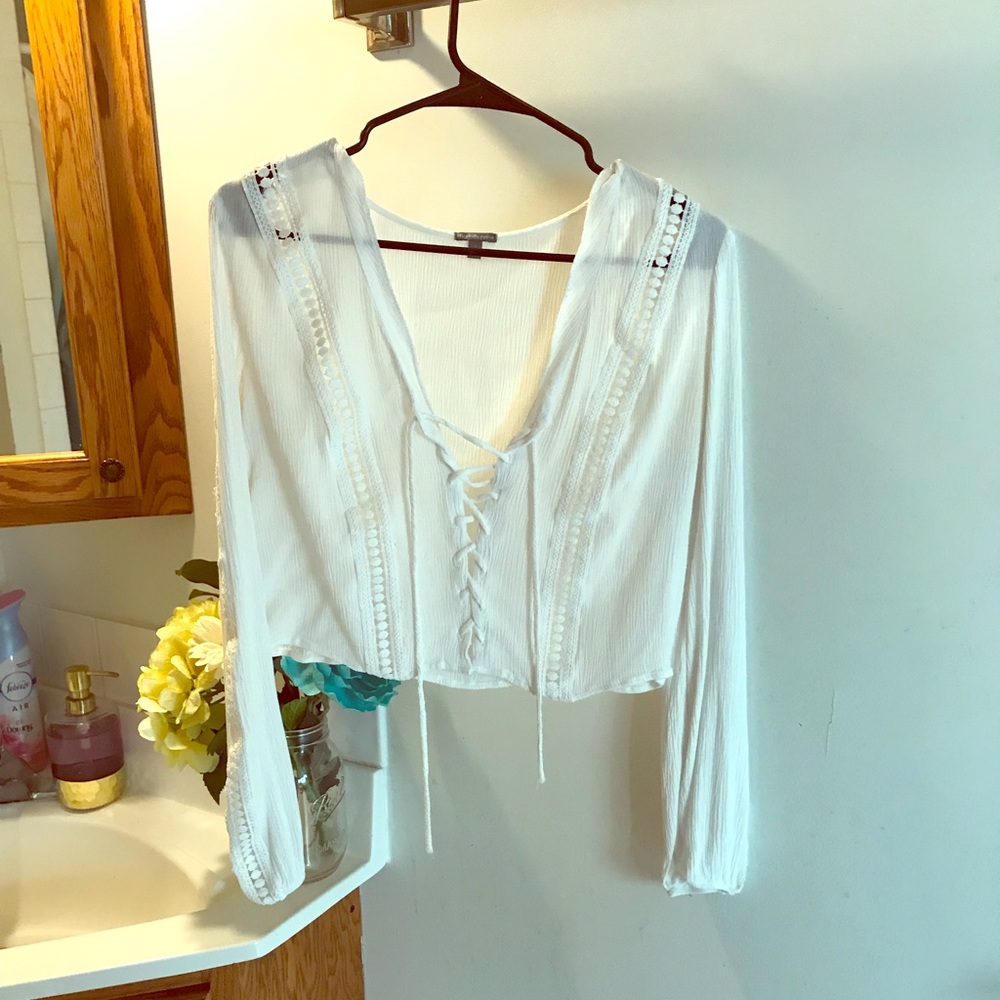 White Crop Top